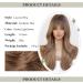 HAIRCUBE Ombre Brown Wig with Bangs | Long Wavy Synthetic Wig for Women - Buy Online on GoSupps.com