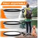 Border Collie Portable Drinking Bowl - Foldable Carabiner-Attached Food & Pet Bowl for Travel - Buy Online on GoSupps.com