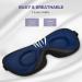 Boniesun 2022 Luxury Slim Eye Mask for Side Sleepers - Navy Blue | Blackout Sleep Mask for Women and Men - Buy Online on GoSupps.com