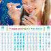 96 Pieces Blue Theme Full Cover Artificial Nail Tips for Girls - Short Fingernail Press-On Nails for Kids - Nail Art Decoration - Buy Online on GoSupps.com