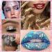  EONFAVE EONFAVE Roll-on Body Glitter Gel Body Glitter Face Liquid Festival Accessory Holographic Painting Halloween Makeup Rave Party (08Gold) - Buy Online on GoSupps.com