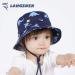 LANGZHEN Beach Sun Protection Hat for Baby Girls | Adjustable Wide Brim Toddler Kids Hat with Chin Strap | Navy Dinosaurs | 1-2 Years - Buy Online on GoSupps.com