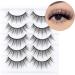 Glowingwin Short Wispy False Eyelashes - 5 Pairs | Natural Look, Reusable Mink Lashes - 3D Faux Mink | Fluffy Strip, Fake Lashes - S024 - Buy Online on GoSupps.com