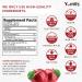 YumVs Apple Cider Vinegar Gummies with The Mother + Ginger - 60 Count | Non GMO Vegetarian Supplement for Heart Health & Digestive Support | Natural Apple Flavor Chewables for Women & Men - Buy Online on GoSupps.com