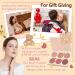 6 Colors Blush Contour Highlighter Makeup Powder Palette with Blush Brush Shimmer Facial Beauty Cosmetic Makeup Blushes Set Face Sculpting Bronzer Blusher Illuminator Palette for Cheek - Buy Online on GoSupps.com
