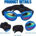 WEBEEDY 2 Sets Dog Hat and Sunglasses Set Summer Sunbonnet Adjustable Stripe Baseball Cap Pet Puppy Sunglasses for Outdoor Use - Buy Online on GoSupps.com