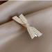 2 Pcs Handmade Pearl Bow Hair Clips - Elegant Gold Hairpins for Women & Girls | Hair Accessories for Party, Wedding & Daily Styling - Buy Online on GoSupps.com