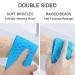 Silicone Bath Body Brush Back Scrubber Exfoliating Strap | Long Handle Shower Towel Belt - Blue - Buy Online on GoSupps.com