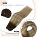 Buy FSHINE Clip-in Hair Extensions 40cm Balayage Dark Brown to Light Brown - 120g Soft & Thick Real Hair - 7pcs #3/8/22 - Perfect for International Shipping - Buy Online on GoSupps.com