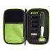 Hard Travel Case for Oneblade QP2520 QP2530 QP2620 QP2630 Shockproof Waterproof Protective Bag with Hand Strap Green
