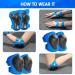 Wemfg Kids Protective Gear Set - Blue S (3-8 Years) | Knee and Elbow Pads with Wrist Guards for Skating, Cycling, Rollerblading - Ages 3-14 - Buy Online on GoSupps.com