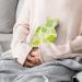 Clover Green Hot Water Bottle with Plush Cover - Comforting Bed Warmer for Adults & Kids | 26.5x15.3cm - International Shipping Available - Buy Online on GoSupps.com
