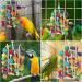 MQUPIN Large Bird Parrot Toys Colorful 22 Inch Wooden Blocks for African Greys, Amazons, Cockatoos and Macaws - Chew Toys for Large Parrots - Buy Online on GoSupps.com