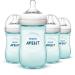 Philips AVENT Natural Bottle Teal 9 Ounce 4 Count