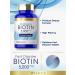 Carlyle Biotin 5000mcg Fast Dissolve Tablets - 500 Count | Vegetarian Non-GMO Gluten Free Supplement - Buy Online on GoSupps.com