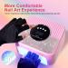 268W UV Nail Lamp - Professional LED Nail Dryer with 4 Timers & 45 Beads for Gel & Acrylic Nails LimeGirl Pink - Buy Online on GoSupps.com