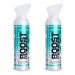 2 Pack Large 10-Liter Boost Oxygen Portable Pure Canned Natural Oxygen Canister Bottle for High Altitudes, Athletes, and More, Menthol Eucalyptus