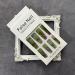 24Pcs Long Coffin Glossy Green Press on Nails with Rose Gold Foil - Full Cover Extra Long Fake Nails for Women (Style 9) - Buy Online on GoSupps.com