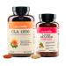 NatureWise 1 CLA 1250 - CLA Supplement Non-Stimulating Non-GMO - 90 Softgels 30-Day Supply + 1 Liver Balance - Milk Thistle Dandelion Turmeric - 120 Capsules 60-Day Supply