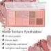 Matte Nude Shimmer Eye Makeup Palette - 10 Colors with Double Head Eyeshadow Brush | High Pigmented & Ultra-Blendable | Long Lasting Neutral Eye Palette - Rosebud Garden - Buy Online on GoSupps.com