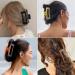 6 Pack 4.1 Inch Hair Claw Clips for Thick Hair - Non-Slip Banana & Rectangular Jaw Clips for Women and Girls - 6 Count - Buy Online on GoSupps.com