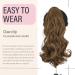 Dcbaboo 18inch Claw Clip in Ponytail Hair Extensions Long Wavy Ponytail Extension Curly Synthetic Pony tails Natural Wave One Piece Hairpiece Fake Ponytail for Women Ash Brown 18 inch 150g Ash Brown - Buy Online on GoSupps.com