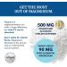 Magnesium Glycinate 500mg | Chelated for High Absorption | Muscle Relaxation Bones Heart Nerve Rest & Calm Support for Women & Men | Magnesium Chelate Supplement & Bisglycinate Complex | 120ct Magnesium 500 - Buy Online on GoSupps.com