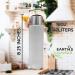 Buy Earth's Essentials 2-Piece Refillable HDPE Squeeze Bottles 473ml - Perfect for Lotions Shampoos & Oils - Black & Chrome Cap - International Shipping Available - Buy Online on GoSupps.com