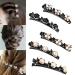 5 pieces of hair clip with 3 clips kolibri hair clip with crystal flower braided hair clip for women women girl fashionable double layer hair clip duck beak hair clip golden pearl
