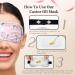 Organic Castor Oil Eye Mask - Reusable 2 Pcs Pack for Eyelashes Eyebrows Wrinkles & Dark Circles - Magnolia - Buy Online on GoSupps.com