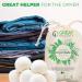 6 XL Organic Tumble Dryer Balls - 100% New Zealand Wool | Eco-Friendly Fabric Softener - Buy Online on GoSupps.com