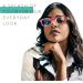 Buy Chic Red Nerd Blue Light Glasses for Women | Oversize Magnifying Reading Glasses 1.0x - Perfect for All Face Shapes - Buy Online on GoSupps.com
