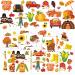 292 Pieces Fall Temporary Tattoos for Kids Thanksgiving Fake Tattoos Kids Autumn Tattoo Stickers for Kids Pumpkin Turkey Maple Leaf Temporary Tattoos for Teens Children Theme Party Supplies (Pumpkin)