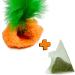 WufWuf MyMeow Krazy Carrot Refillable Cat Toy with 10 Natural Catnip Bags - Interactive Toy for Cats and Kittens - Buy Online on GoSupps.com
