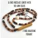 Bamboo Stress Straws Necklace for Meditation and Mindful Breathing - Wooden Mala Beads Bracelet for Relaxation and Stress Relief - Buy Online on GoSupps.com
