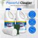 2 Splash-Less Bleach Cleaners + Microfiber Towel + Sponge - 40oz Disinfecting Bleach Cleaner | Bulk Home Refill for Laundry Floors Bathroom & Tile (80oz Total - Buy Online on GoSupps.com