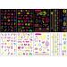Neon Temporary Tattoos - 8 Large Sheets, Glow UV Body Shimmer, Black Light Reactive, Butterfly, Flower, Feather Designs - Perfect for Women, Girls, Parties - Buy Online on GoSupps.com