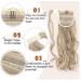 Tess Ponytail Extension - 40cm Ashblond Balayage Wavy Braid | 90g Long Hair Extension (#16P613) - Buy Online on GoSupps.com