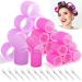 Qinzave 36 pieces of curling winder curls Set Large curly winder with 2 different sizes 63mm 47mm hair scooter for long medium short thin thick hair curly winder set for salon and at home