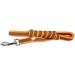 IDC Color & Gray Rubberized Leash - 20mm x 3m (Without Loop) - Durable & Stylish Orange-Gray Design for International Shipping - Buy Online on GoSupps.com