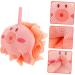 Hemoton Cartoon Bath Ball | Baby Body Wash Sponge & Mesh Pouf | Soft Pink Shower Loofah & Scrubber for Kids' Bath Time - Buy Online on GoSupps.com