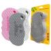 Exfoliating Bath Sponge Supper Soft Baby Scrub Sponges for Shower Super Peeler Body Dead Skin Remover Scrubber 3D Pure and Natural Fiber Cleanliness Body Sponge for Women and Children 3pcs