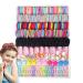 Hair Accessories Set for Girls | Colorful Hair Tie Ponytail Holders | Small Colorful Hairbands Ponytail Holders Rubber Bands Flower Hair Clip Metal Snap Hair Clips for Girls Kids Women B131