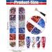 Kalolary Independence Day Glitter Nail Sequins - 4th of July Star Red Blue Silver Holographic Paillette for Patriotic Makeup & Decoration - Buy Online on GoSupps.com