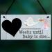 Countdown to Baby's Arrival! | Baby Shower Pregnancy Gift - RED OCEAN Chalkboard Plaque - Buy Online on GoSupps.com