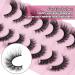 Buy 3D False Eyelashes - Natural Look Russian Cat Eye D Curl Lashes by Lvmixwig | International Shipping Available - Buy Online on GoSupps.com