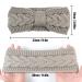 2 PCs Women's Knitted Headband Set - Elastic Ear Warmer Hair Bands for Women & Girls - Thickened Hair Wraps - Buy Online on GoSupps.com