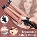Sixriver 5 in 1 Curling Wand Set Curling Iron with 3 Barrel Hair Crimper Iron and Interchangeable 4 Curling Wands Dual Voltage Crimper Hair Tool with Temp Control for All Hair Types Glove & 2 Clips - Buy Online on GoSupps.com