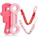 4Pack Silicone Teething Toys for Baby 0-6 Months 6-12 Months BPA Free Soothe Baby Molar Sore Chew Toys with Clip Relief Teether Keepsake Gifts for Toddlers Infants