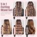 5 in 1 Curling Wand Set - SIQUER Fast Heating Curling Iron for Beach Waves - 1/2 to 1 1/4 Inch with Thermal Brush Gloves & Clamps - Rose Gold - Perfect Hair Tool for Women - Buy Online on GoSupps.com